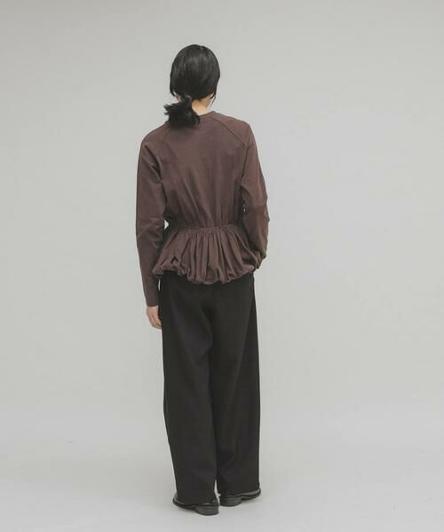 KBF / ケービーエフ Tシャツ | ピーチスキンバブルヘムトップス | 詳細7