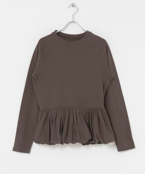 KBF / ケービーエフ Tシャツ | ピーチスキンバブルヘムトップス | 詳細8