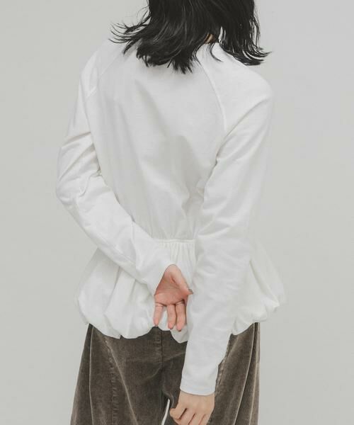 KBF / ケービーエフ Tシャツ | ピーチスキンバブルヘムトップス | 詳細16