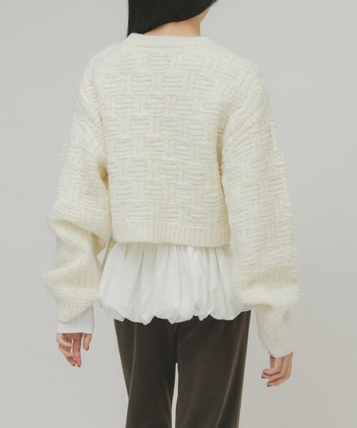 KBF / ケービーエフ Tシャツ | ピーチスキンバブルヘムトップス | 詳細20