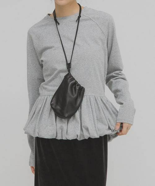 KBF / ケービーエフ Tシャツ | ピーチスキンバブルヘムトップス | 詳細24