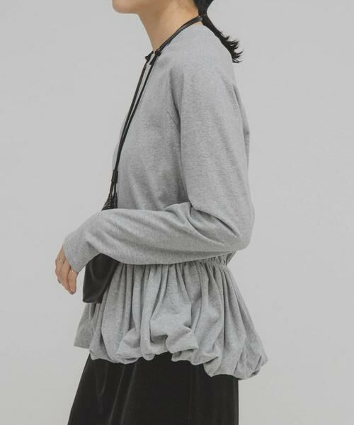 KBF / ケービーエフ Tシャツ | ピーチスキンバブルヘムトップス | 詳細26