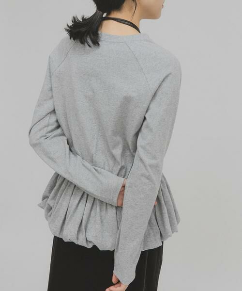 KBF / ケービーエフ Tシャツ | ピーチスキンバブルヘムトップス | 詳細27