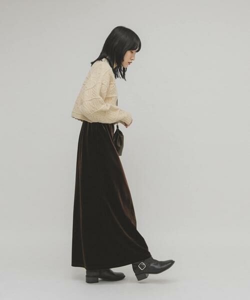 KBF / ケービーエフ ニット・セーター | MIXケーブルショートニット | 詳細28