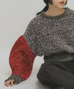 KBF / ケービーエフ ニット・セーター | マルチカラーサイクルニット