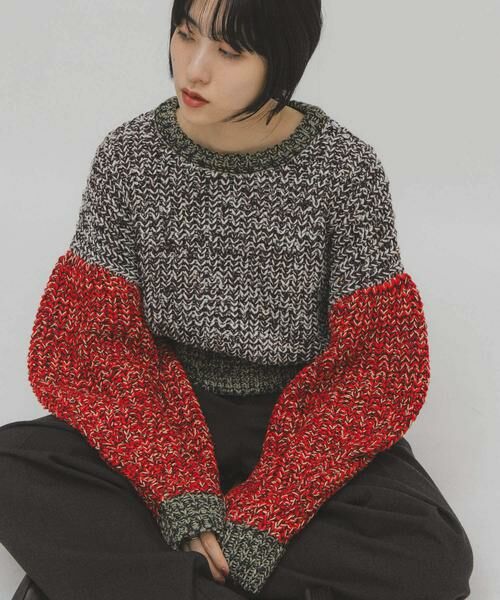 KBF / ケービーエフ ニット・セーター | マルチカラーサイクルニット | 詳細2