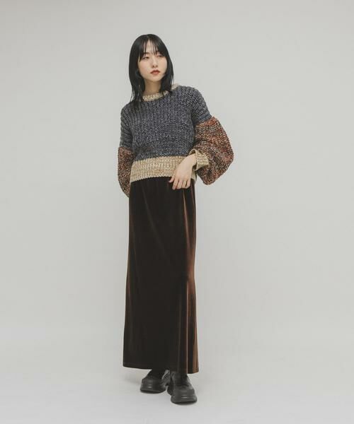 KBF / ケービーエフ ニット・セーター | マルチカラーサイクルニット | 詳細18