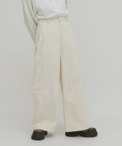 KBF / ケービーエフ その他パンツ | WIDEコクーンパンツ(アイボリー)