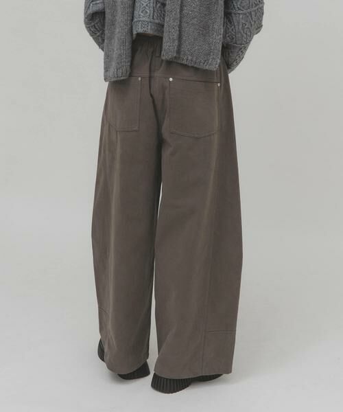 KBF / ケービーエフ その他パンツ | WIDEコクーンパンツ(チャコールグレー)