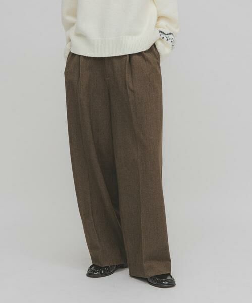KBF / ケービーエフ その他パンツ | ウールライクブラッジュドパンツ | 詳細1