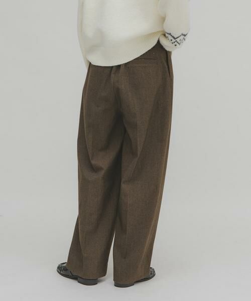 KBF / ケービーエフ その他パンツ | ウールライクブラッジュドパンツ | 詳細4