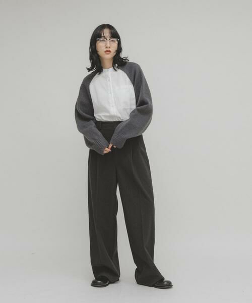 KBF / ケービーエフ その他パンツ | ウールライクブラッジュドパンツ | 詳細19