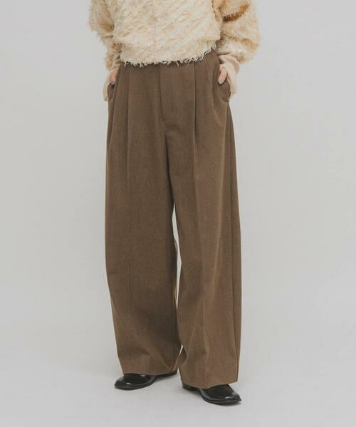 KBF / ケービーエフ その他パンツ | ウールライクブラッジュドパンツ | 詳細24