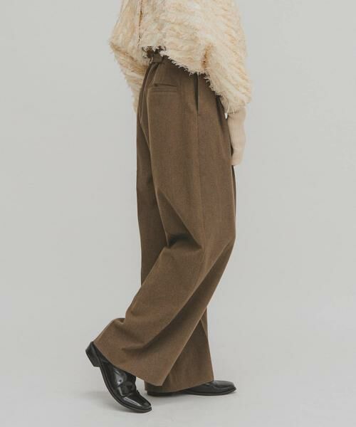 KBF / ケービーエフ その他パンツ | ウールライクブラッジュドパンツ | 詳細26
