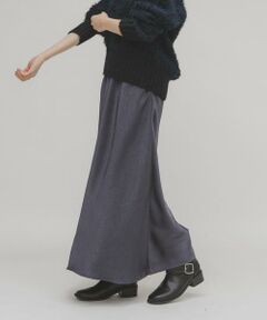 KBF / ケービーエフ スカート | クラッシュサテンナロースカート