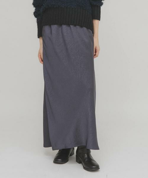 KBF / ケービーエフ スカート | クラッシュサテンナロースカート | 詳細9