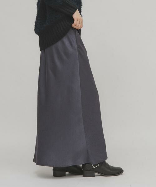 KBF / ケービーエフ スカート | クラッシュサテンナロースカート | 詳細10