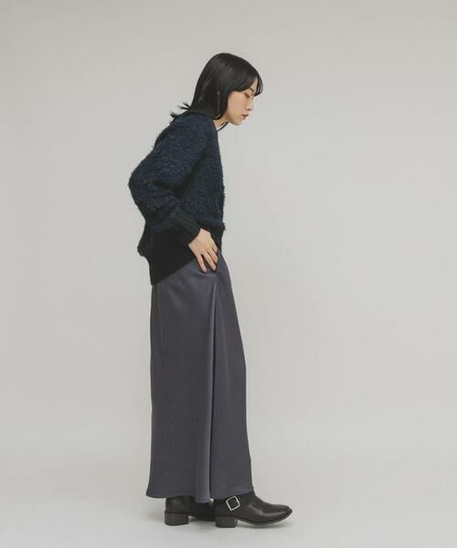 KBF / ケービーエフ スカート | クラッシュサテンナロースカート | 詳細13