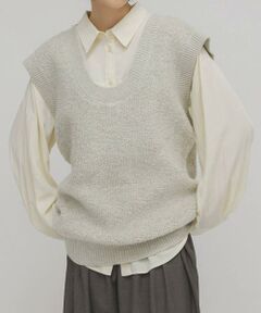 KBF / ケービーエフ ワンピース | 2WAYニットベストミニワンピース