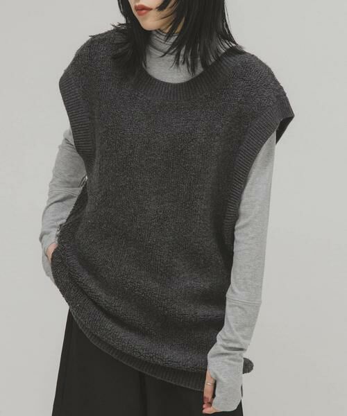 KBF / ケービーエフ ワンピース | 2WAYニットベストミニワンピース | 詳細1