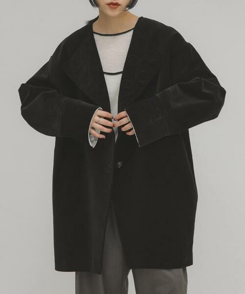 KBF / ケービーエフ その他アウター | ベロアBIGジャケット | 詳細11