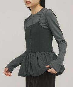 KBF / ケービーエフ Tシャツ | バルーンビスチェSETトップス