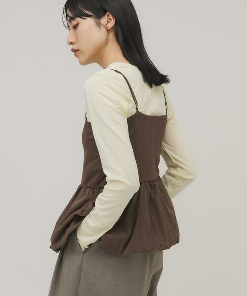 KBF / ケービーエフ Tシャツ | バルーンビスチェSETトップス | 詳細4