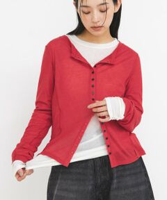 KBF / ケービーエフ Tシャツ | バイカラーレイヤードカットソー