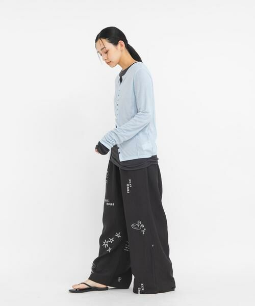 KBF / ケービーエフ Tシャツ | バイカラーレイヤードカットソー | 詳細24