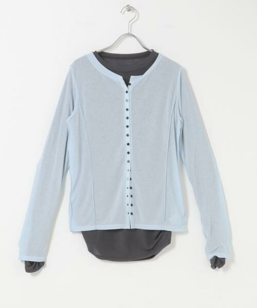 KBF / ケービーエフ Tシャツ | バイカラーレイヤードカットソー | 詳細26