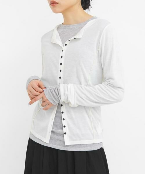 KBF / ケービーエフ Tシャツ | バイカラーレイヤードカットソー | 詳細29