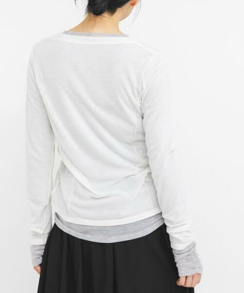 KBF / ケービーエフ Tシャツ | バイカラーレイヤードカットソー | 詳細30