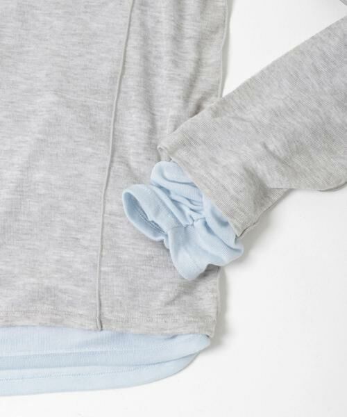 KBF / ケービーエフ Tシャツ | バイカラーレイヤードカットソー | 詳細20