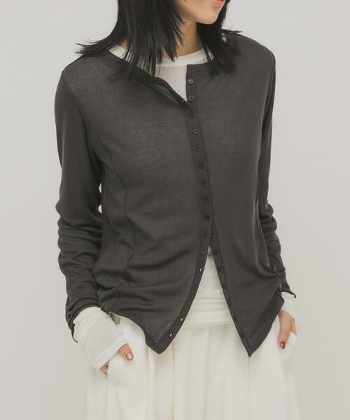 KBF / ケービーエフ Tシャツ | バイカラーレイヤードカットソー | 詳細24