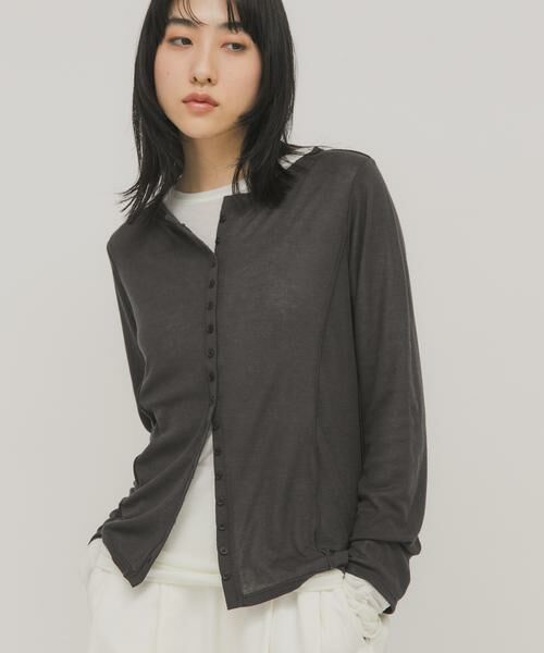 KBF / ケービーエフ Tシャツ | バイカラーレイヤードカットソー | 詳細27