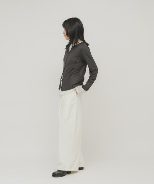 KBF / ケービーエフ Tシャツ | バイカラーレイヤードカットソー | 詳細29