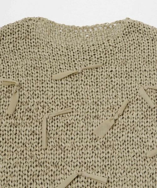KBF / ケービーエフ ニット・セーター | テープヤーンリボンオーバーニット | 詳細8