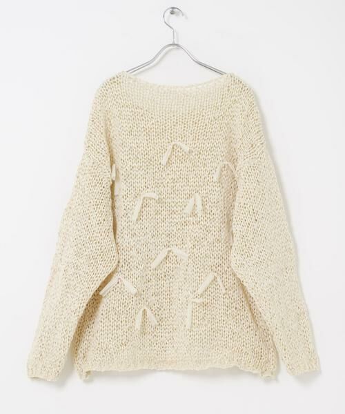 KBF / ケービーエフ ニット・セーター | テープヤーンリボンオーバーニット | 詳細26