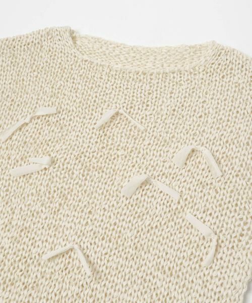 KBF / ケービーエフ ニット・セーター | テープヤーンリボンオーバーニット | 詳細24