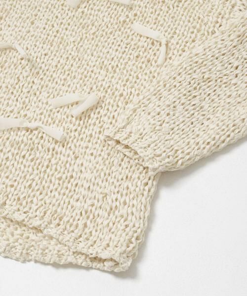 KBF / ケービーエフ ニット・セーター | テープヤーンリボンオーバーニット | 詳細25