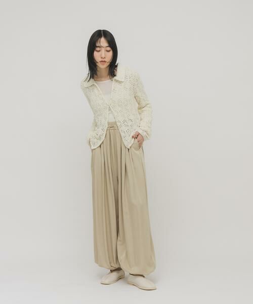 KBF / ケービーエフ ニット・セーター | クロシェレースニットシャツ | 詳細16