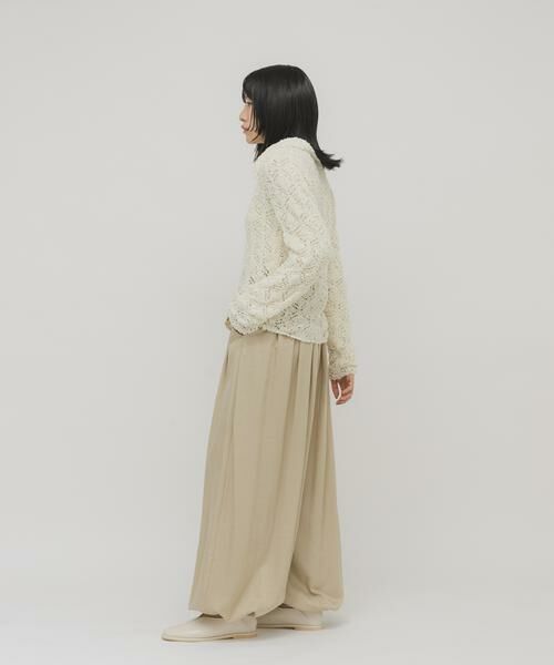 KBF / ケービーエフ ニット・セーター | クロシェレースニットシャツ | 詳細17