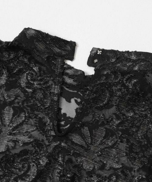 KBF / ケービーエフ シャツ・ブラウス | チュールジャガードブラウス | 詳細22
