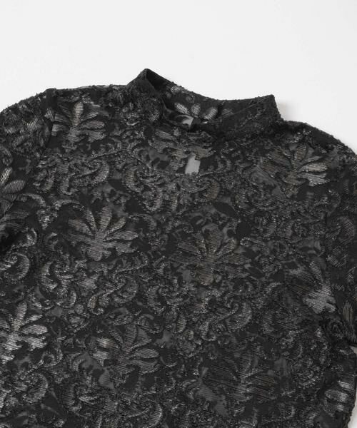 KBF / ケービーエフ シャツ・ブラウス | チュールジャガードブラウス | 詳細19