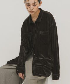 KBF / ケービーエフ シャツ・ブラウス | シアーベロアルーズシャツ