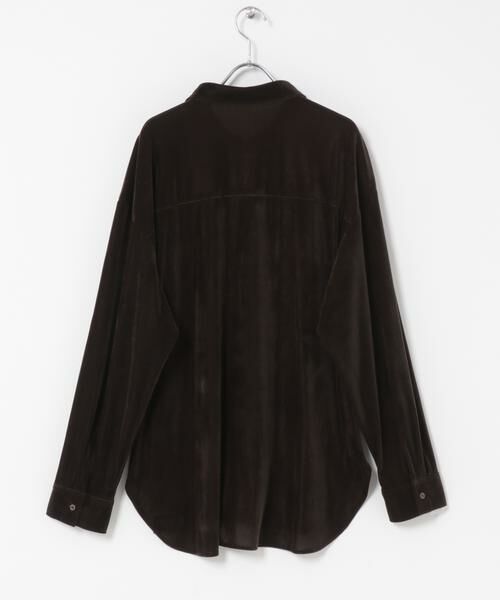 KBF / ケービーエフ シャツ・ブラウス | シアーベロアルーズシャツ | 詳細11