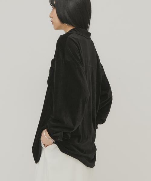 KBF / ケービーエフ シャツ・ブラウス | シアーベロアルーズシャツ | 詳細25