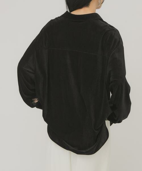 KBF / ケービーエフ シャツ・ブラウス | シアーベロアルーズシャツ | 詳細26