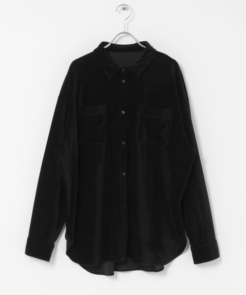 KBF / ケービーエフ シャツ・ブラウス | シアーベロアルーズシャツ | 詳細30