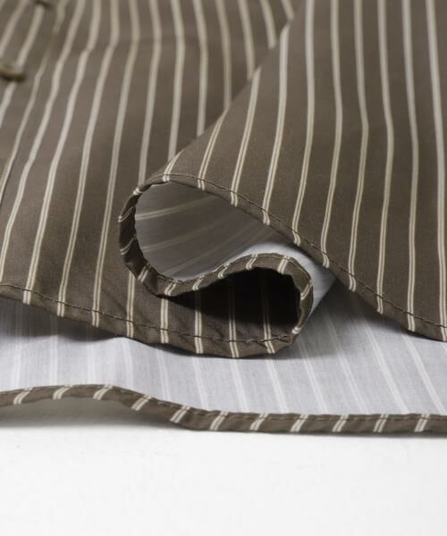 KBF / ケービーエフ シャツ・ブラウス | ランダムタックデザインストライプシャツ | 詳細13